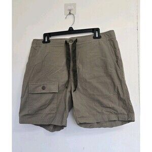 Wellen Utility Shorts Mens L Organic Olive Green Cargo Pocket Hiking Huckberry